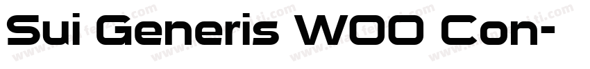Sui Generis W00 Con字体转换